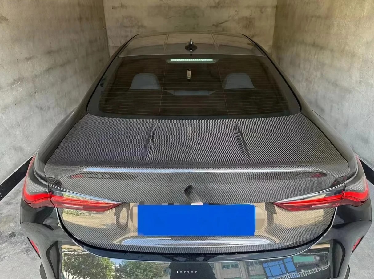 High Quality Dry Carbon for  M3 M4 G80 G82 G83  Fiber Rear Trunk Fit  CSL Style Trunk Boot Lid Rear Deck Boot Lid Cover Hood